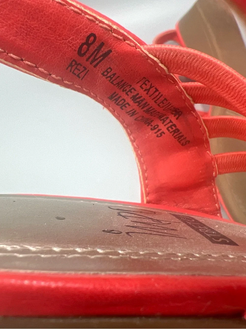 Impo Stretch Rezi Sandals. Salmon Pink, Orange Wedges. Women's Sz 8M